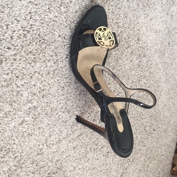 Domenico Vacca black patent sandals size 40 - Picture 3 of 4